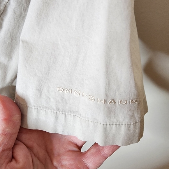 Columbia Omni Shade Outdoor Womens Top Blouse Zippers Short Sleeve Summer Hiking - Picture 2 of 8